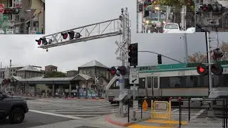 3rd St. Railroad Crossing *Additional Pedestrian Gates Added| SMART 101 Train South | San Rafael CA