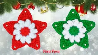 Crochet Christmas Star I Crochet Christmas Decorations I Crochet Christmas Ornaments