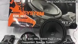 BROZ Car Accessories - Hertz 6.5 ESK-165.5 300W Peak 2 Way Component  Speaker System