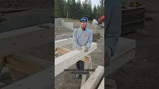 Luke shows how to build posts for a pole barn.
