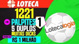 PALPITES LOTECA 1221 COM 5 DUPLOS 1&ordm; DICAS PALPITES E APOSTAS FUTEBOL FIM DE SEMANA LOTECA 1221