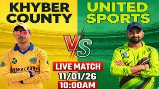 🔥 Khyber County 🆚 United Sports | Intense Clash | LIVE Match 🏏