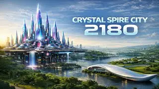 Crystal Spire City 2180: The Transparent Future | Sci-Fi AI Short Film (4K)