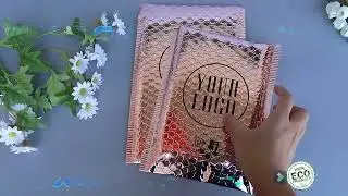 Bubble Bags Zip Padded Pouch For Beauty Skin Care Slider Zipper Lock Bag Colored Customized