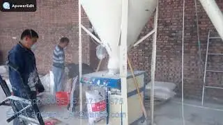 Simple small dry mortar mix plant full view