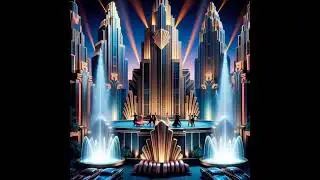 Art Deco Metropolis Twilight Dance