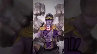 JoJo Bizarre Adventure Makeup Transformation - Star Platinum Edition | By Rainbowskinz | #shorts