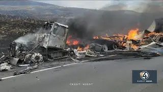FIREWATCH: Wildfire near Kittitas started by semi-truck, I-90 impacted