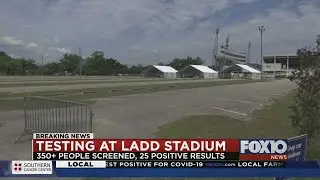 More than 350 people screened, and 25 positive results at Ladd Stadium