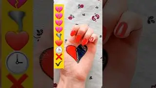 💔❤️🕒❌️✔️ #art #youtubeshorts #trending #viral #challenge #shortvideo #2024 #shorts