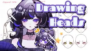 Drawing anime-style head| Practice SpeedPaint [IbisPaintX]