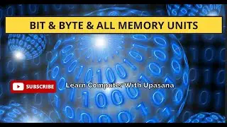 Bit & Byte Explain with Example. Memory Data Unit| #computer #byte #memoryunit