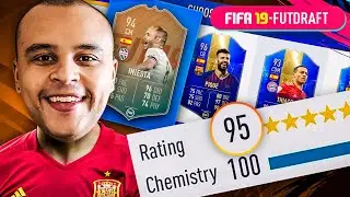MONTEI A SELE&Ccedil;&Atilde;O DO CAMPEONATO ESPANHOL E MITEI NA PREMIA&Ccedil;&Atilde;O EM BUSCA DO FUT DRAFT 195 - FIFA 19 UT