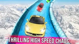 Frozen Water Slide Car Race - Free and Time Racing