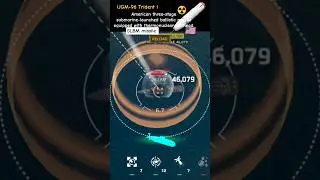 UGM-96 Trident l🔥#new SLBM missile launching in Modern warships#shorts