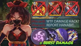 HANABI NEW META ABNORMAL BURST DAMAGE HACK FOR TANKY ENEMIES!🔥 | HANABI BEST 1 HIT BUILD 2025!!