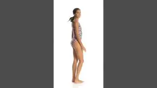 Speedo Flipturns Color Puzzle Propel Back One Piece Swimsuit | SwimOutlet.com