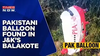Suspicious Airplane Shaped 'Pakistani' Balloon Found In Jammu And Kashmir's Balakote | English News