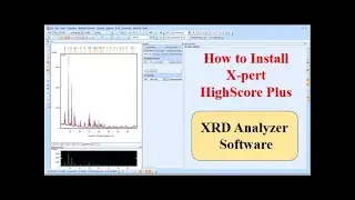 How to Install XRD X'pert highscore software, Update the ICDD database and  XRD Data analysis