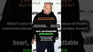 RIP Burt Young (1940&ndash;2023) &ndash; The Heart of Rocky, A Hollywood Legend Forever Remembered #rip #legend