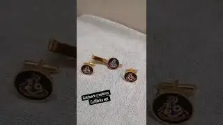 Goldmark Creations:- Customized Tie Pin + Cufflinks set