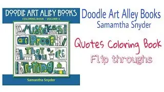 Doodle Art Alley Books - Mistakes are proof that you are trying (quotes coloring book)