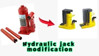 Hydraulic bottle jack modification #hydraulic #workshop #modification