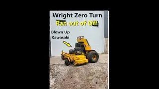 Wright Stand On Zero Turn Mower Kawasaki to Kohler Engine Swap
