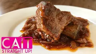 Slow Cooked BBQ Short Ribs Recipe | Cait Straight Up
