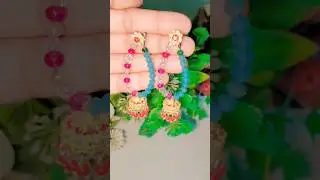 DIY Earrings using safety pin🧷✨| How to make easy earring #shorts #creative#ytshorts #trending #fypシ