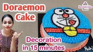 1kg Doraemon cake Design 😋|Doremon Cake Design|Doraemon cake recipe