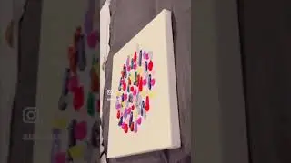 A very relaxing colourful time💜 #artist #creativeprocess #shorts  #shortsvideo #art #acrylicpainting