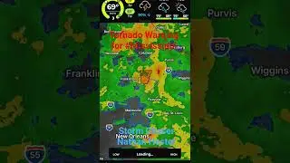 10-26-25 #Tornado #Warning for #Mississippi by Storm Chaser Nathan Hester #wx #weather #news #news5