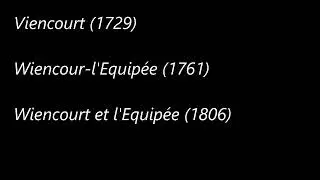 Communes de la Somme  :   Wiencourt-l'&Eacute;quip&eacute;e.