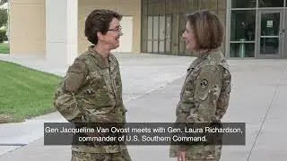 Gen. Jacqueline Van Ovost addressed U.S. Southern Command&rsquo;s Senior Leader Logistics Symposium