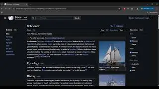 Schooner Sailing Vessel | Wikipedia Dark Mode