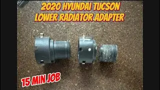 2020 Hyundai Tucson Overheating Fix | Replacing Broken Lower Radiator Hose Adapter | OFG
