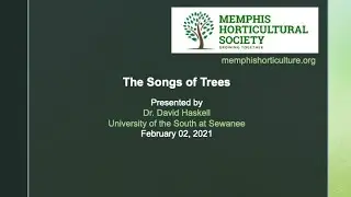 Dr. David Haskell &mdash; The Songs of Trees