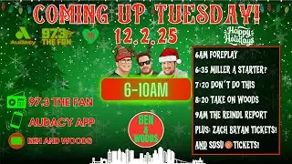 Ben & Woods LIVE: December 2nd, 2025 - Should The Padres Try To Convert Mason Miller Into A Starter?