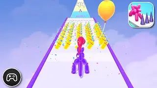 Balloon Pop Runner - Gameplay Walkthrough Part 10 - Game Levels 43-46 (iOS, Android)