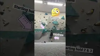 Well, not gonna lie I had to ged help to send this 😵&zwj;💫😅 #climbing #climbingbeta #beta #clueless