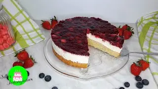 Rote Grütze Torte ohne Gelatine