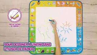 TOMY Aquadoodle - Tapis 4 couleurs d&eacute;mo vid&eacute;o