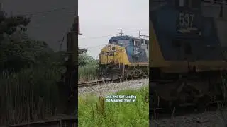 CSX Manifest Train led by 537 at St Joseph Michigan