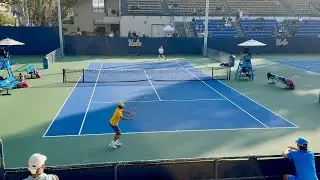 Emon van Loben Sels (UCLA) vs. Max Basing (Stanford) College Tennis Full Match