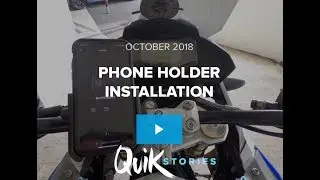 Phone holder installation on 310GS (BabyGS)