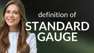 Standard gauge &bull; what is STANDARD GAUGE definition
