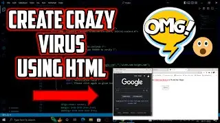 Create crazy Virus using HTML | How to make virus using HTML | HTML Programming | @codemakesrohan