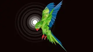 Graphic Design Tutorial : How to make Geometric pixel bird in illustrator cc