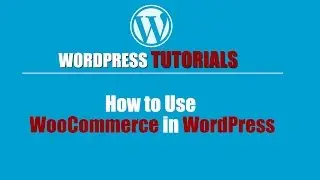 Wordpres Tutorial -Wordpress Training-How to Use WooCommerce in WordPress